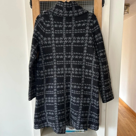 Ellen Tracey Wool Blend Long Cardigan Sweater Coat - Picture 5 of 13